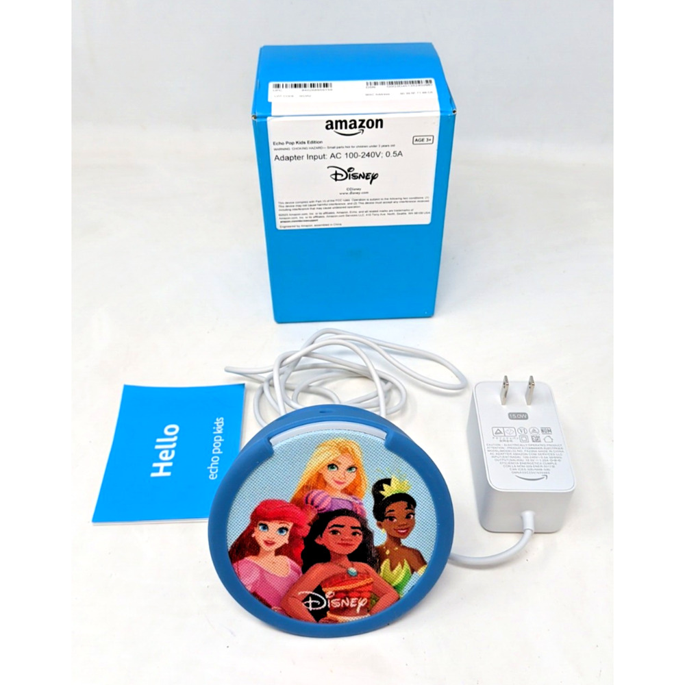 Amazon Echo Pop Kids Smart Speaker Disney Princess complete fast shipping